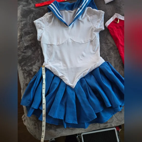 Sailor Moon Costume Red and Blue XS - Picture 4 of 13